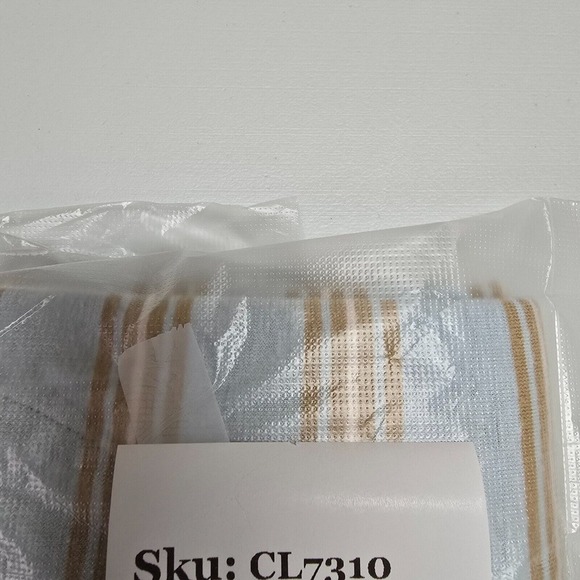 Roark Shirt Mens Large‎ Blue Brown Striped Short Sleeve Pullover Hemp Cotton - Picture 11 of 11